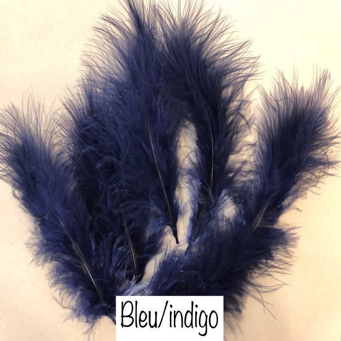 Plumes - Bleu indigo